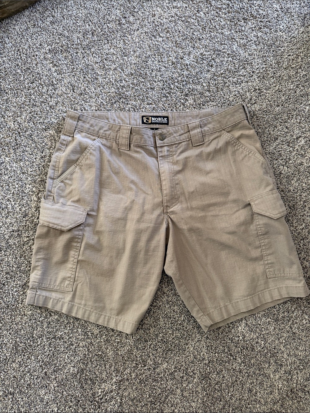 Men's Tan Cargo Shorts - Utility Comfort